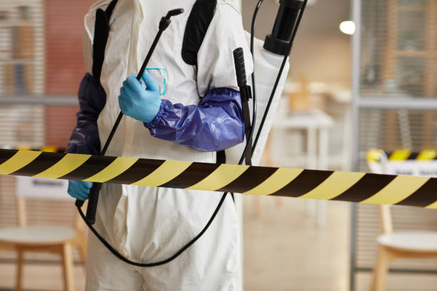 Professional Biohazard Cleanup technician working in Chilton, WI